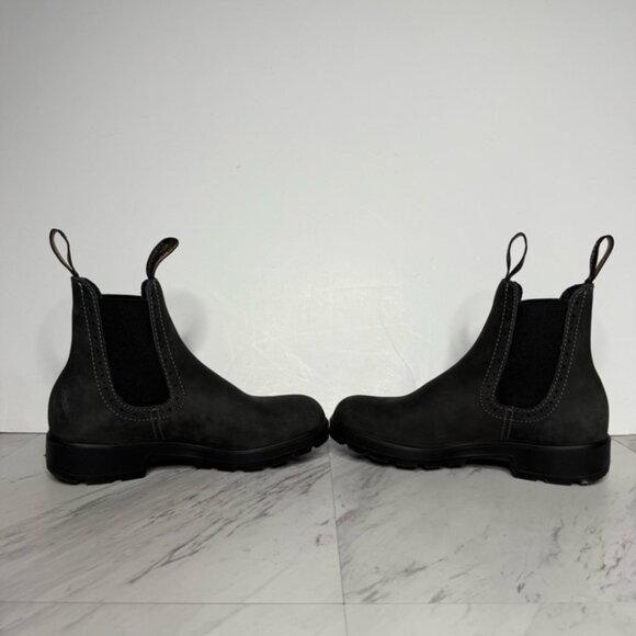 Blundstone 1630 Rustic Black Gray Chelsea Leather Boot 3.5 / 6.5 - Picture 5 of 16